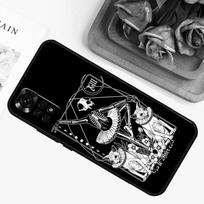 Death Tarot Cat Case For Xiaomi Redmi Note 9 10 11 12 13 14 Pro 9S 10S 11S 12S Redmi 14C 13C 10C 12C Cover Redmi 10C