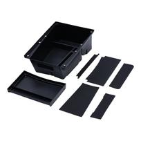 For Kia Ev3 Armrest Under Storage Box Organizer Tray Car Central Card Coin Stowing Tidying Holder - Black For Kids
