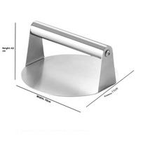 Stainless Steel Burger Press Smash Hamburger Patties Meat Masher Circular Mold for Deli Meats Kitchen Accessory sidabras