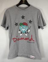 Diamond Supply Co. Men's Graphic Print Cotton Gray Size Small Unisex T-Shirt S