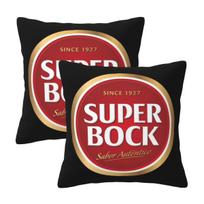 Super Bock 2 Pcs Square Pillowcase Pillow Cover Cushion Decor Comfort Throw Pillow For Home Sofa Peach skin 18*18(CM)-2Pcs