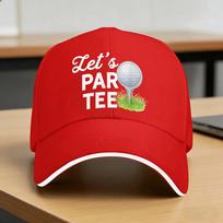 Summer LetS Par Tee Baseball Cap Tennis Skate Trendy Design Sun Trucker Hat Unisex Adult Breathable Snapback Cap One Size