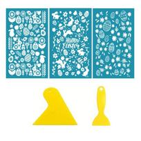 Clay Silk Screen Stencils Reusable Silkscreen Print Tool for Wall Paper Fabric