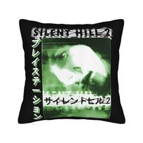Silent Hill 2 Square Pillow Case Polyester Cushions For Sofa Horror Game , Fashion Pillowcase Peach skin 18*18(CM)-1Pcs