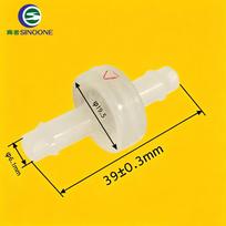 Leak-proof1/4  PVDF Body Ozone FKM Diaphragm Check Valve One-way Sealing for Strong Oxidative and Corrosive Pipelines PVDF