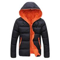 Vyriškas laisvalaikio parkas su gobtuvu, žieminė vyriška, madinga, medvilninė, plona, ​​stora, šilta striukė su užtrauktuku XXXXL