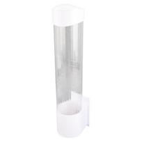 Anti Dust Paper Cup Dispenser Plastic Holder 7.5cm 50 Cups Convenient Container