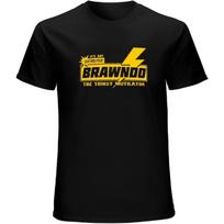 Ouybia Brawndo It's Got Electroly T-Shirt Graphic Top Printed Shirt Short-Sleeve Tee Mens Black S juoda