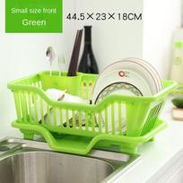Organizer Countertop Dinnerware Dish Drying Rack Drain Board Utensils Drainer Rack Storage Rack žalia