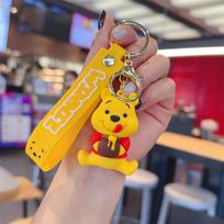 Naujas Animacinis Anime Pūkuotukas Paršelis Pakabukas PVC Raktų Pakabukas Laikiklis Automobilio Raktų Pakabukas Maišelio Dovanos red