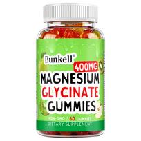Magnesium Glycinate Supplement, With Vitamin B6, D3, Sodium, 60 Gummies Per Bottle 60 Gummies