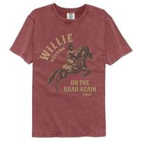 Willie Nelson On The Road Again Plytų Comfort Colors Muzikinis marškinėlis XXL