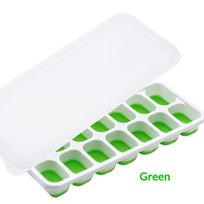 Silicone Ice Cube Tray Mold with Lid Easy 14 Cube Release for Home Kitchens A4