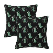 Hollow Knight Grub Pattern 2 Pcs Square Pillowcase Pillow Cover Cushion Decor Comfort Throw Pillow For Home Car Peach skin 18*18(CM)-2Pcs