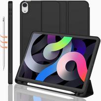iPad Air 11-inch 4/5 Tri-Fold Protective Case with Pencil Slot TPU Soft Case Model Xst-010 Ipad mini 6 7&Microfiber Fabrics&standard juoda
