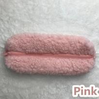 6 spalvų ėriukų vilna, 1 vnt., studentams, mergaitėms, užtrauktukas, pūkuotas, mielas Kawaii kosmetinis maišelis, pieštuko dėklas rožinė