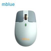 MEIZU Mblue M203 2.4G Wireless Lightweight Mouse Ergonomic 1600DPI 4 Mute Programmable Buttons Mouse for Computer PC Laptop Blue mėlyna