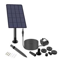 Ekologiškas saulės fontanas Saulės vandens siurblys Ilgas laidas 2.5W without battery