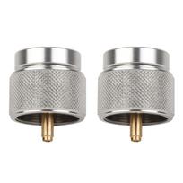 2Pcs Cassette Gas Tank Converter Connector Cylinder Adapter for Outdoor Camping Picnic