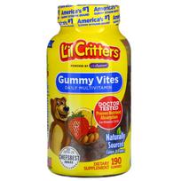 L'il Critters, Gummy Vites kasdieniai multivitaminai, 190 guminukų
