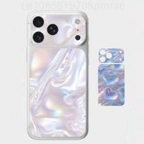 Holografinis Burbuliukas Y2K Stiliaus 3D Viso Kūno Lipdukas iPhone 17/Pro Max/Air, Spalvotas Galinis Apsauginis Lipdukas iPhone17promax