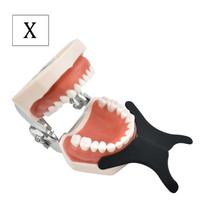 Dental Orthodontic Black Background Oral Cheek Plate Flexible Silicone Stainless Photo Image Contrast Board Dentist Tools