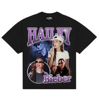 Fashion Singer HAILEY BIEBER T Shirt 2026 Summer Unisexs Womens Cotton Casual Short Sleeve Round Neck Clothing Loose Tops Trend S