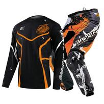 motocross gear set for kids Youth Jersey Pant Kits child green Motorcycle black 3 4 5 6 7 8 9 10 year Off-road suit blue orange Enduro cross boy girl XXL-28 black