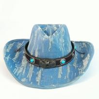 vintage tassel Denim Cowboy hat For Men women unisex Cowgirl hat belt tassels jazz cowboy hatFedora Hat Cloche Church Sombrero M56-58