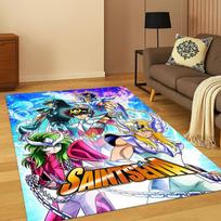 Animacinis Saint Seiya Anime Kilimas Kilimėlis Miegamojo Svetainės Sofos Žaidimų Kambario Durų Kilimėlis Namų Dekoras, Vaikų Žaidimų Zonos Kilimėlis Neslystantis dovanų 40x60cm