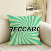 R-Recaro Cushion Cover Natural Linen Pillowcase Set, All-In-One Decor For Sofa, Bedroom & Chair Peach skin 18*18(CM)-1Pcs