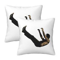 Imagine Dragons 2 Pcs Square Pillowcase Pillow Cover Cushion Zip Decorative Comfort Throw Pillow For Home Car Peach skin 18*18(CM)-2Pcs
