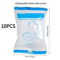 10PCS Disposable Toilet Cushion Set Home Travel Portable Toilet Cushion Hotel Toilet Dirty balta