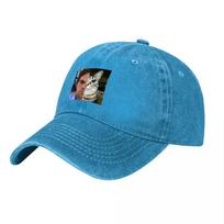 The Office Cat Face Printed Washed Canvas Baseball Cap Unisex Adjustable Hat for Adults Casual Streetwear Fashion Accessory