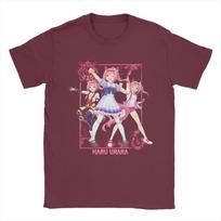 Haru Urara Uma Musume T-Shirt Beach  Pure Cotton T-Shirts For Mens Hippie Print Tshirt Short Sleeve Funny Tops S bordinė