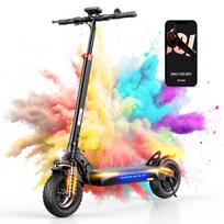 iScooter iX3 800W paspirtukas 40KM/H 10 colių visureigio padanga baterija 48V/10Ah su APP valdymu priekinė ir galinė amortizacijos elektrinis paspirtukas iX3 juoda