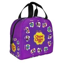 C-Chupa C-Chups Chups Forever Fun Insulated Lunch Bags for Women Resuable Cooler Thermal Bento Box Outdoor Camping Travel One Size