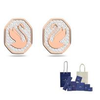 Swarovski Signum Stud Earrings Unisex F ( Fits All)-Original Brand Box And Bag rožinio aukso spalvos