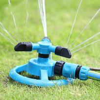 360° Garden Sprinkler Lawn Irrigation Hose Watering Soaker Water Spray Grass mėlyna