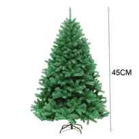 Kalėdiniai papuošalai 45 cm kriptografinė PVC Kalėdų eglutė Viešbučio puošmena Kalėdų eglutė 45CM žalia