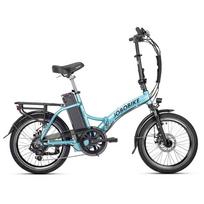 JOBOBIKE Sam Elektrinis Dviratis 250W Baterija 36V 13Ah Stabdžiai Tektro Mechaniniai Diskiniai Stabdžiai Pavarų perjungiklis Shimano 7 pavarų Padangos CST 20*2.125 mėlyna