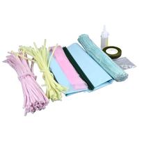 Pipe Cleaner Bouquet Bendable Wire Bulk Lifelike Chenille Stems Flower Kit for Teachers Day Gift