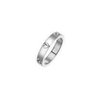 18K Heart-Shaped Couple Rings with Diamonds - 520 Peach Heart Titanium Steel Ring Size 6 sidabras