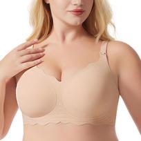 Seamless Maternity Bra Nursing Underwear Anti-Sagging Wire-Free Breathable Gathering Plus Size Breathable Comfort S