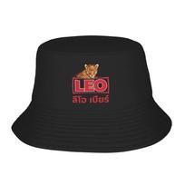 Leo beer Bangkok Bucket Hat Panama Bob Hats Outdoor Cool Autumn For Summer Beach Fishing Unisex Fisherman Caps One Size