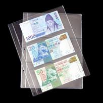 Collection Supplies Collectors Album Accessory 3 holes leaflet  Paper Money Album Album leaflet Currency Banknote Collecting skaidri