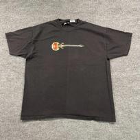 Vintage 90s Jagermeister Guitar Liqueur Shirt Large 24x27 Black S gray
