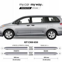 Toyota Sienna - Listwy Chrom Boczne Ochronne Drzwi