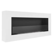 Pakabinamas biožidinys Bioheat BOX 900x400 TUV White su stiklu