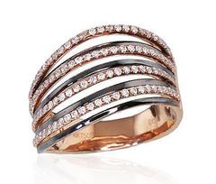 Auksinis žiedas su deimantais Diamond Sky "Gold Pattern", 17 4.89 g.